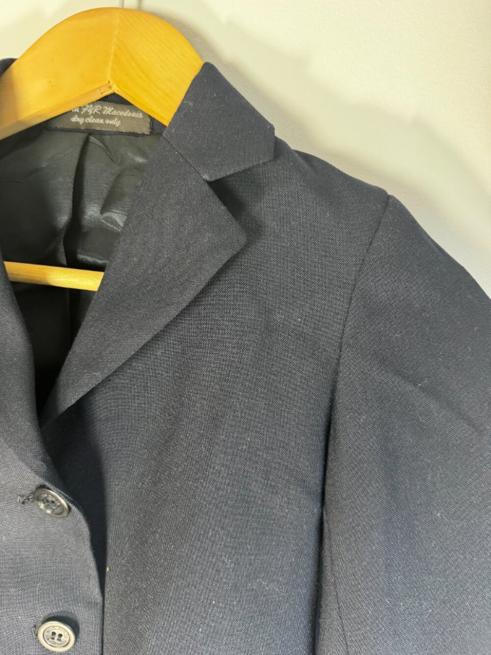 RJ Classics Essentials JR Navy Tailored Preppy Equestrian Show Coat - Youth 8R - Picture 2 of 8